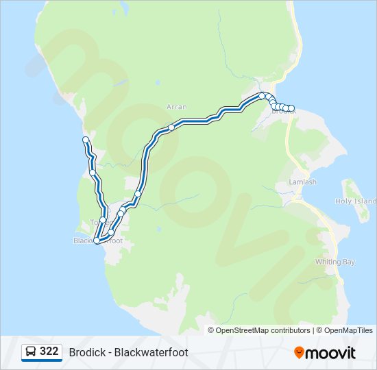 322 Bus Line Map