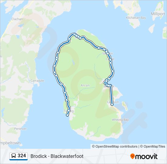 324 Bus Line Map