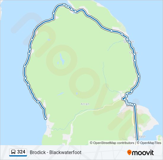 324 Bus Line Map