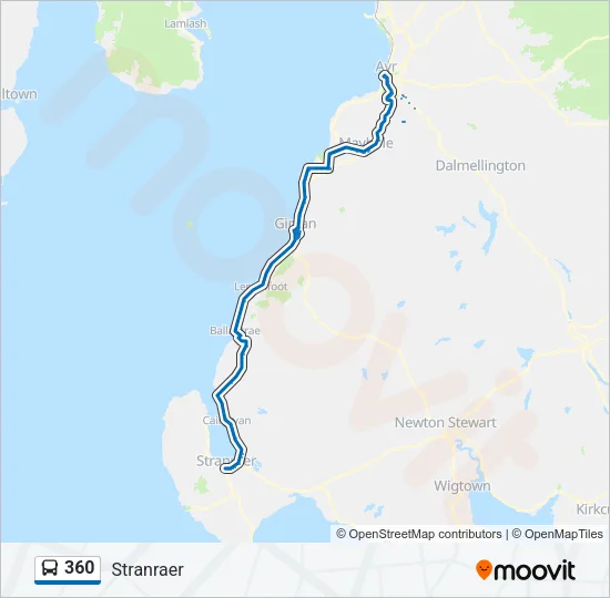360 Bus Line Map