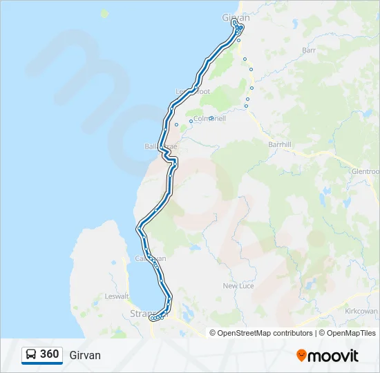 360 Bus Line Map