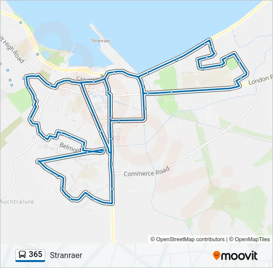 365 Bus Line Map