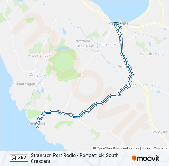 367 bus Line Map