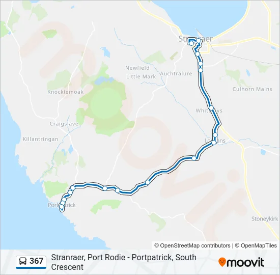 367 Bus Line Map