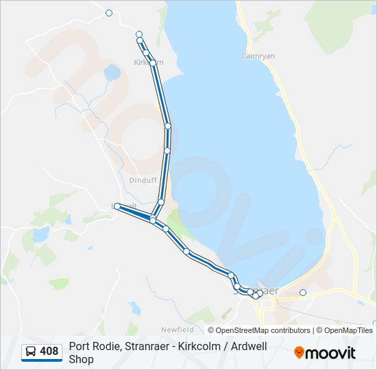 408 Bus Line Map