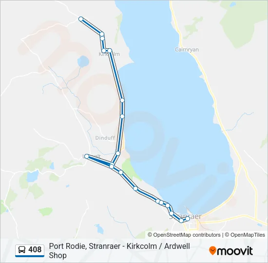 408 Bus Line Map