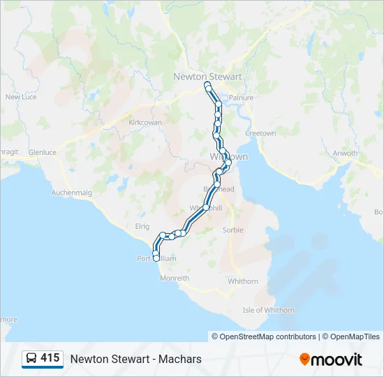 415 Bus Line Map