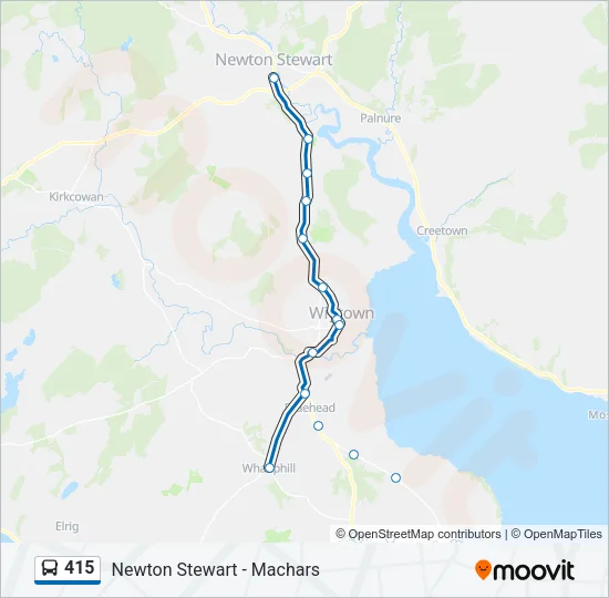 415 Bus Line Map