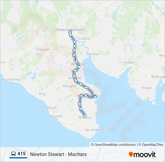 415 Bus Line Map