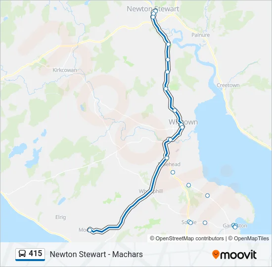 415 Bus Line Map