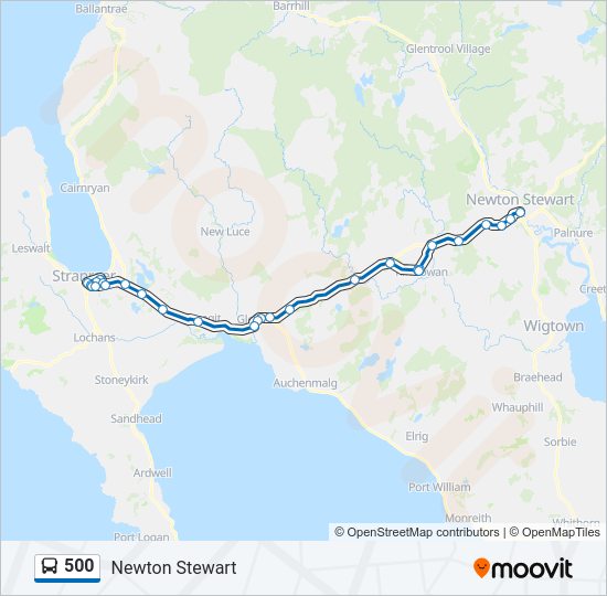 500 bus Line Map