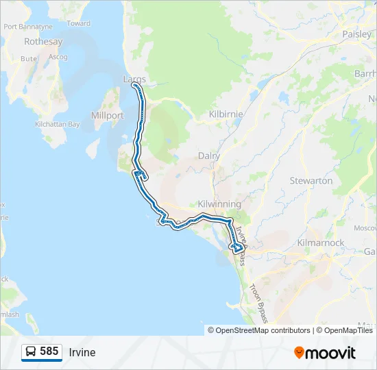585 Bus Line Map