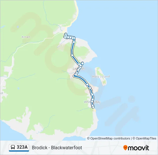 323A Bus Line Map