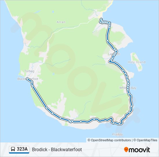 323A bus Line Map