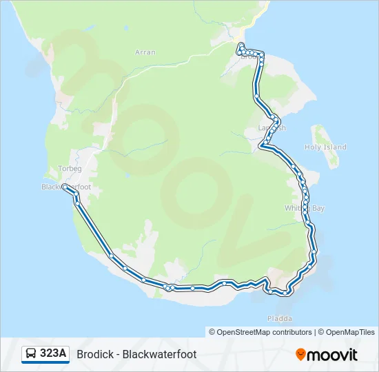 323A Bus Line Map