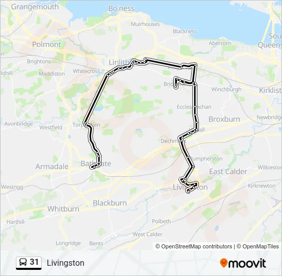 31 Bus Line Map