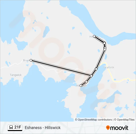 21F Bus Line Map