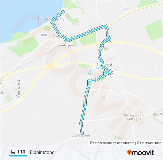 110 Bus Line Map