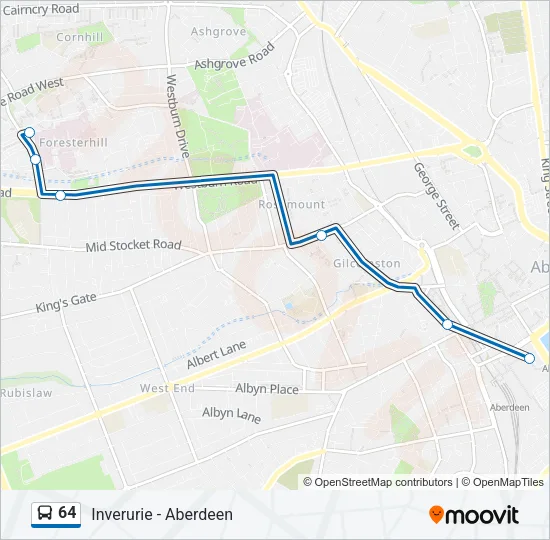 64 Bus Line Map