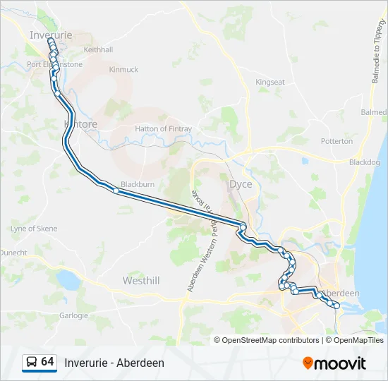 64 Bus Line Map