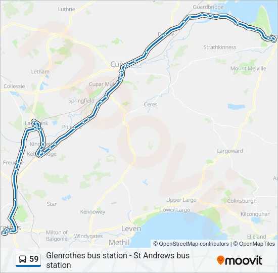 59 Bus Line Map