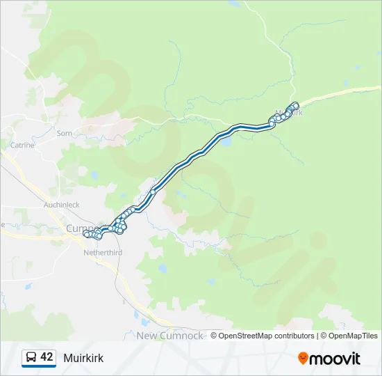 42 Bus Line Map