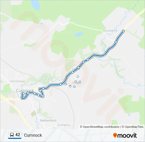 42 Bus Line Map