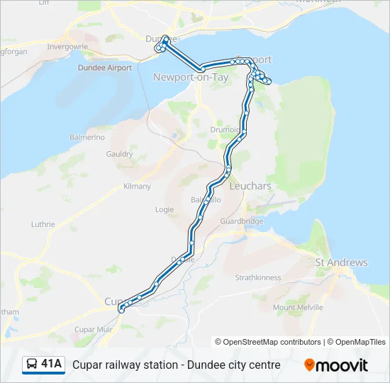 41A Bus Line Map