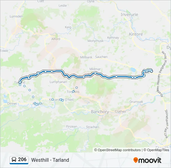 206 Bus Line Map