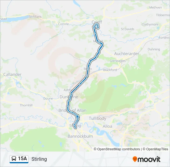 15A Bus Line Map