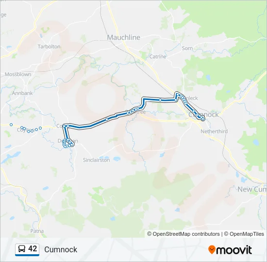 42 Bus Line Map