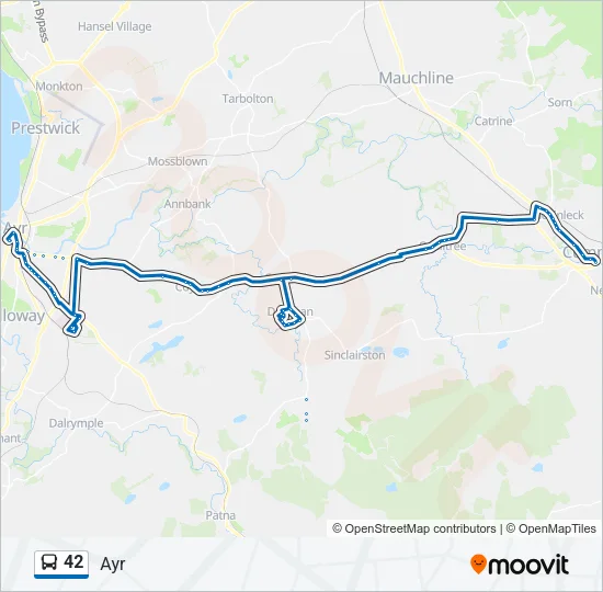 42 Bus Line Map