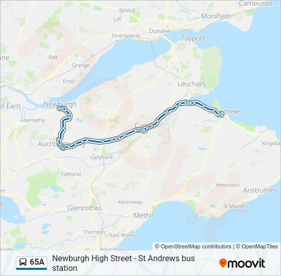 65A Bus Line Map