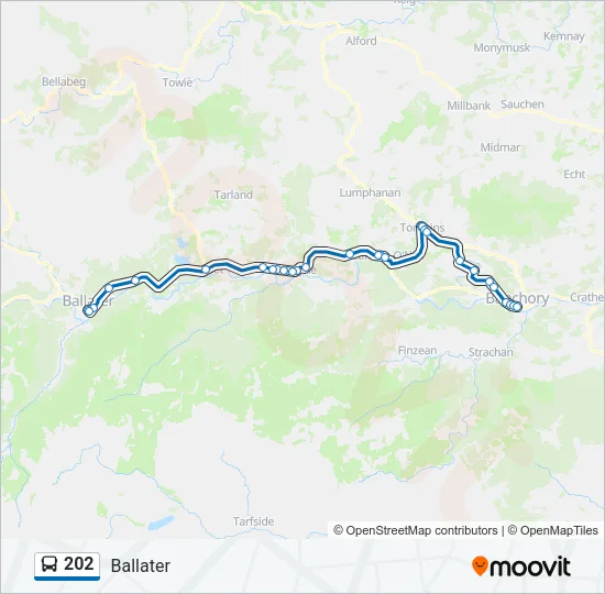 202 Bus Line Map