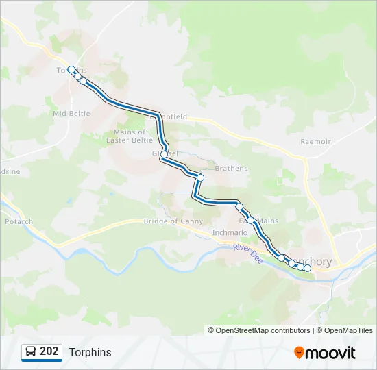 202 Bus Line Map