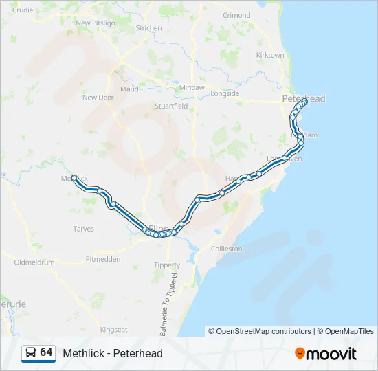 64 Bus Line Map