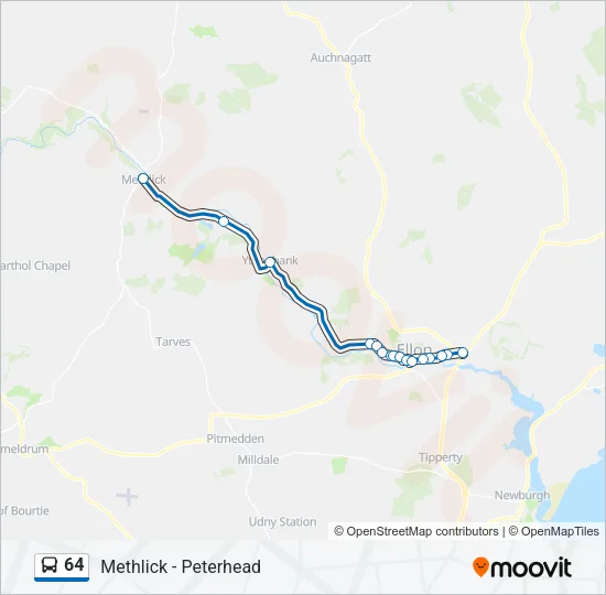 64 Bus Line Map