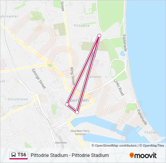 TS6 Bus Line Map