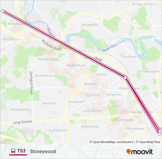 TS3 Bus Line Map