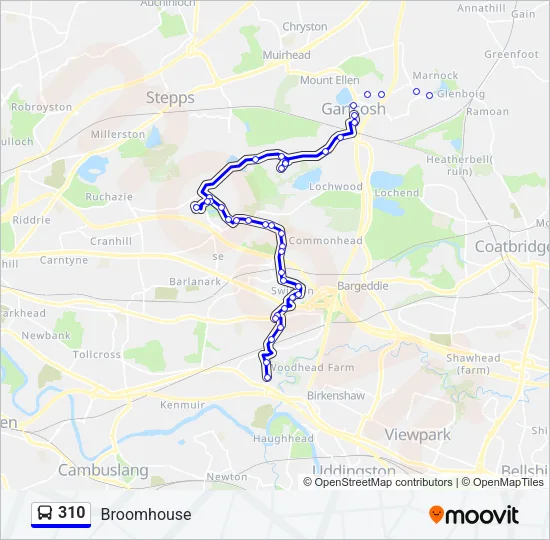 310 Bus Line Map
