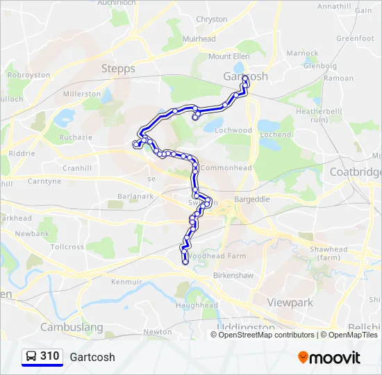 310 Bus Line Map