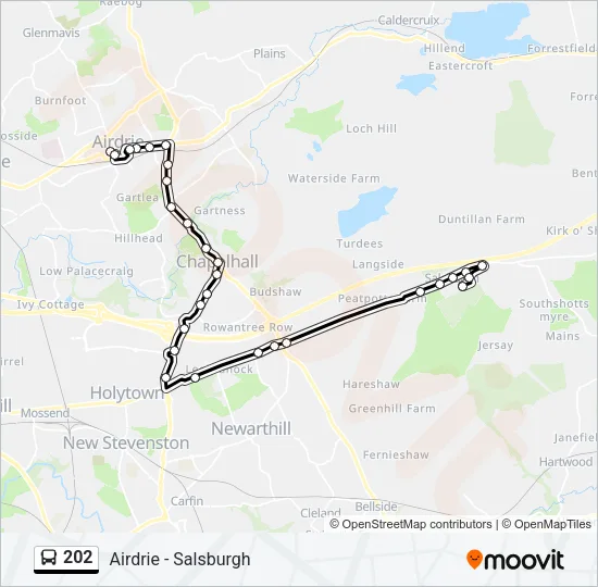 202 Bus Line Map