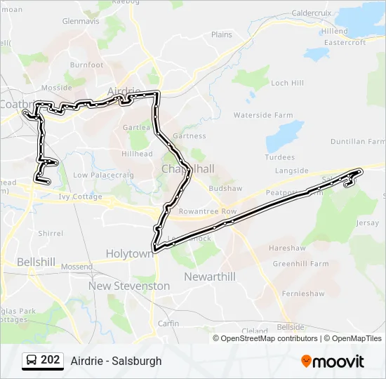 202 Bus Line Map
