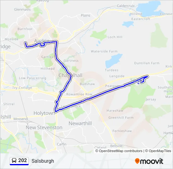 202 Bus Line Map