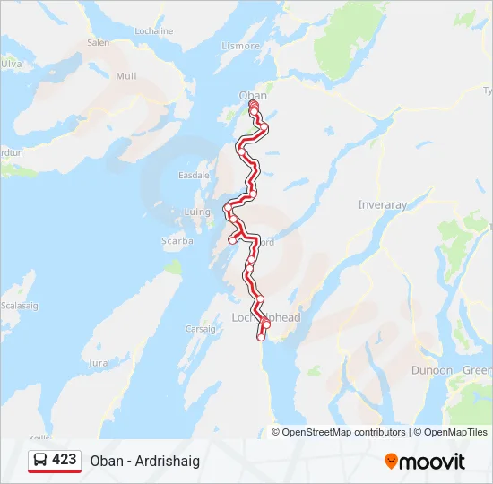 423 Bus Line Map