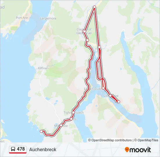 478 Bus Line Map