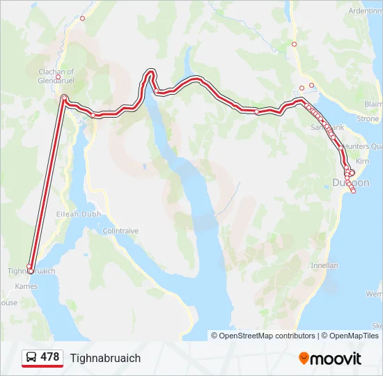 478 Bus Line Map