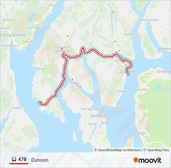 478 Bus Line Map