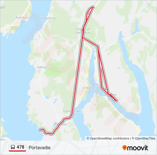 478 Bus Line Map