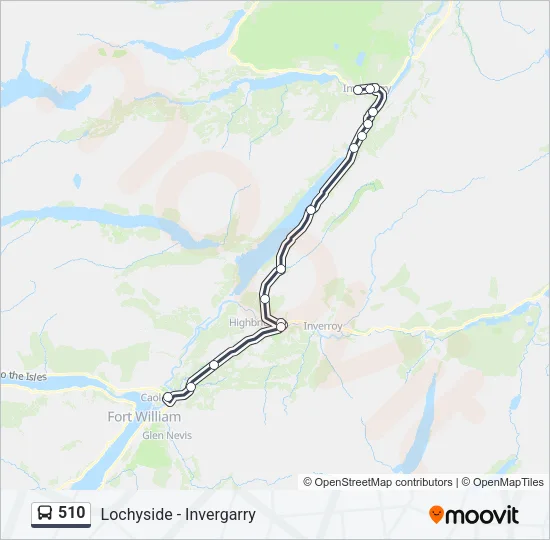 510 Bus Line Map